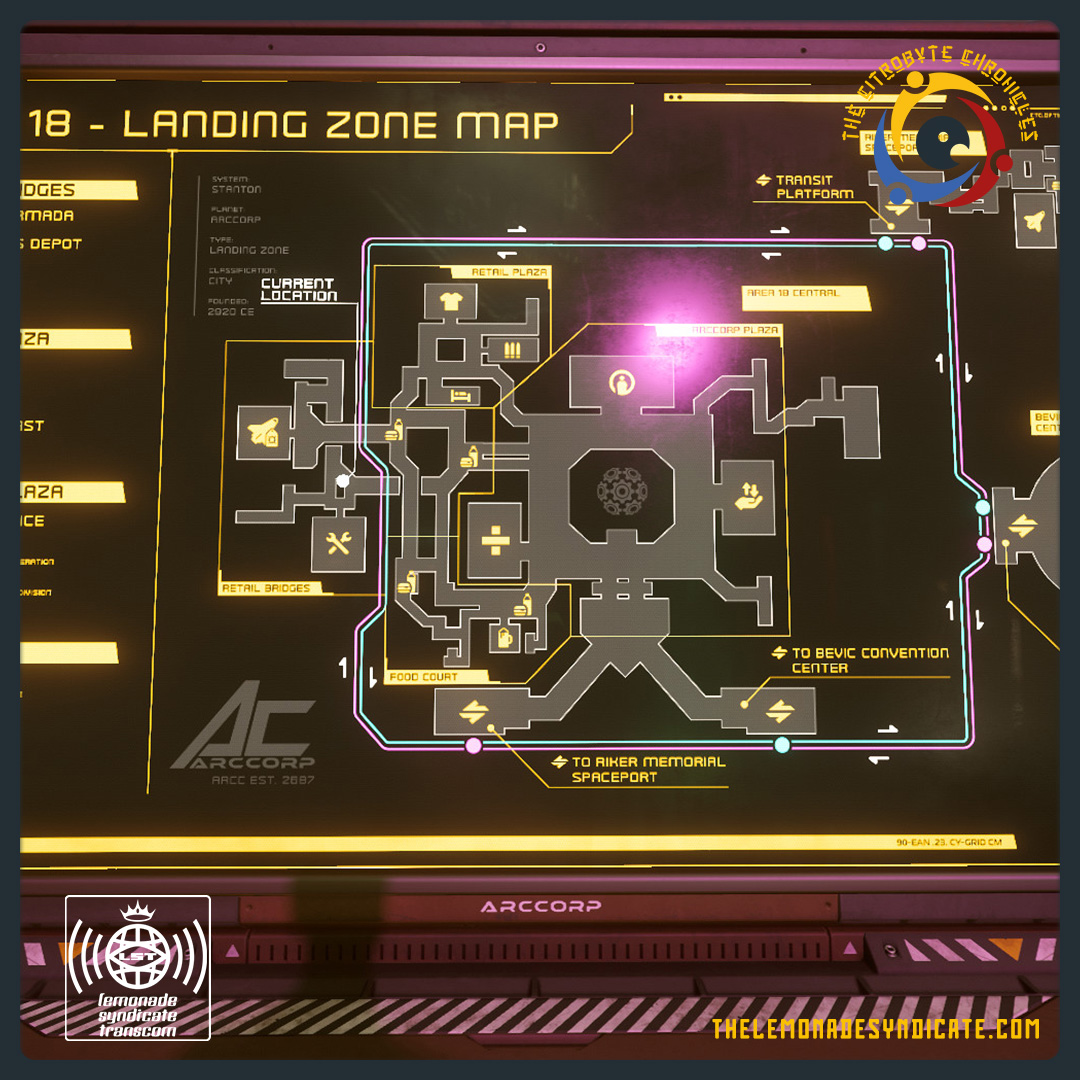 AREA 18 // LANDING ZONE - Area Map