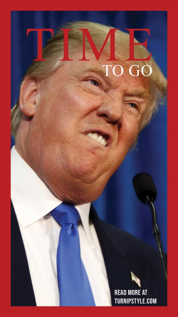 time to go - time magazine cover parody