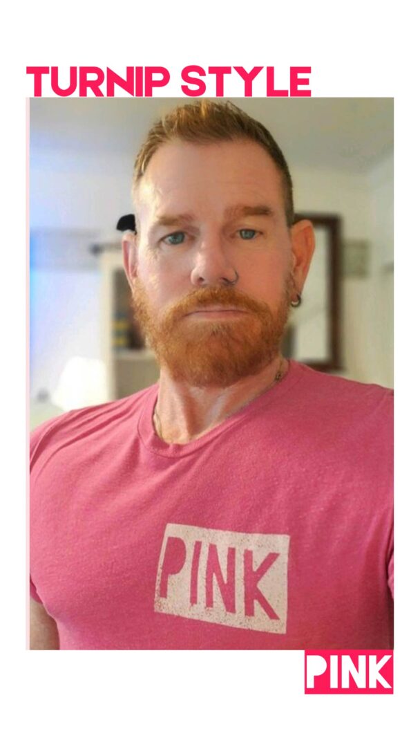 LIAM IN PINK - TURNIPTEEZ.COM