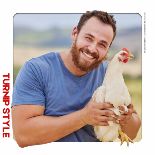 A man holding his cock